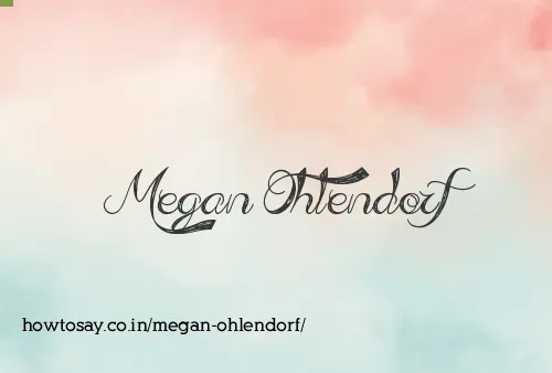 Megan Ohlendorf