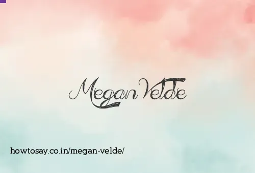 Megan Velde