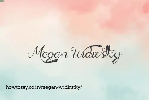 Megan Widirstky