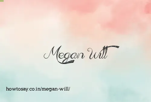 Megan Will