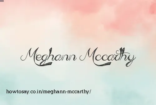 Meghann Mccarthy