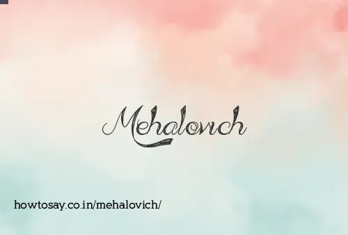 Mehalovich