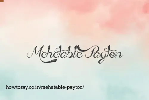 Mehetable Payton