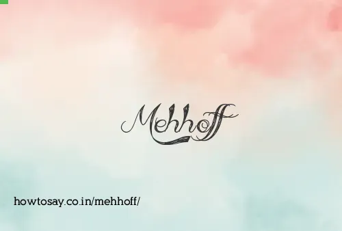 Mehhoff