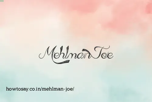 Mehlman Joe