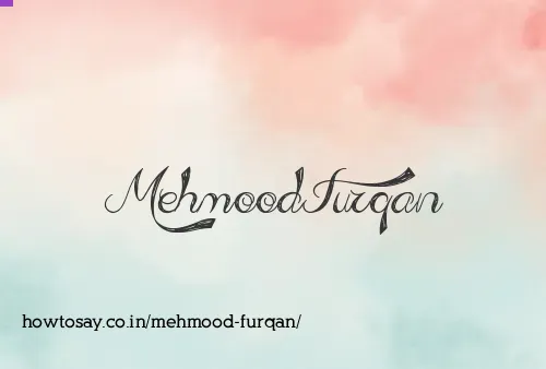 Mehmood Furqan