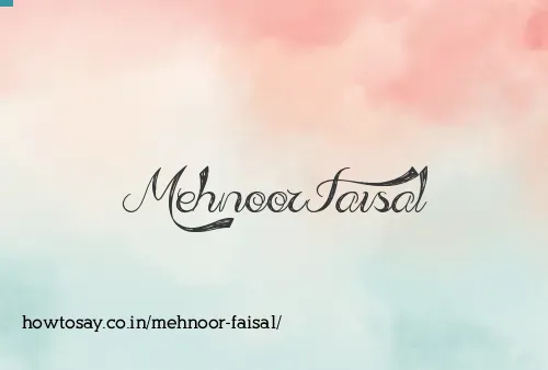 Mehnoor Faisal