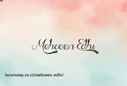 Mehreen Edhi