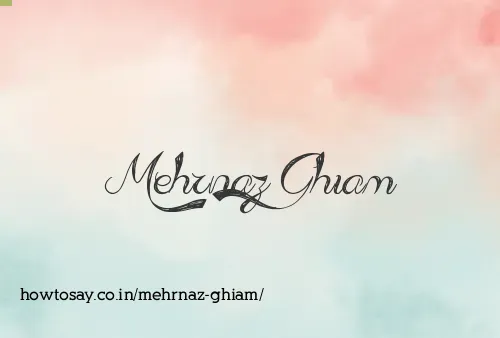 Mehrnaz Ghiam