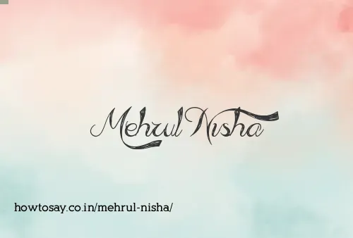 Mehrul Nisha