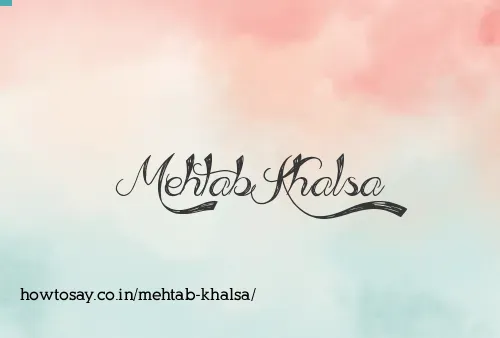 Mehtab Khalsa