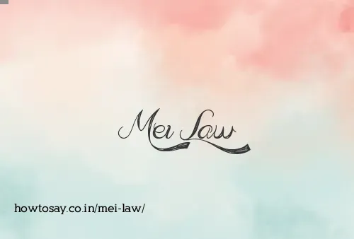 Mei Law