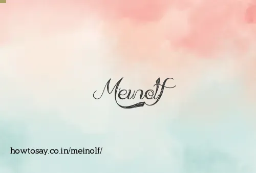 Meinolf