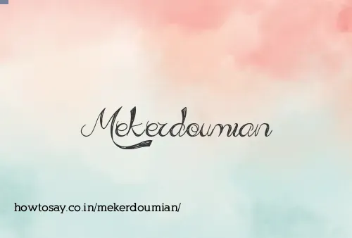 Mekerdoumian