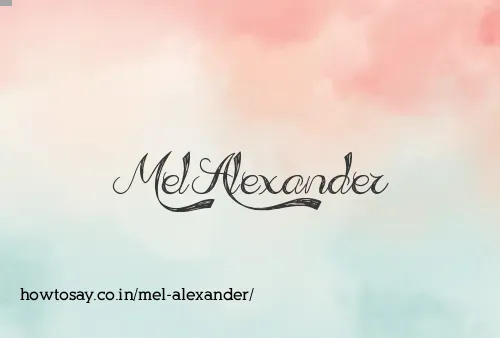 Mel Alexander