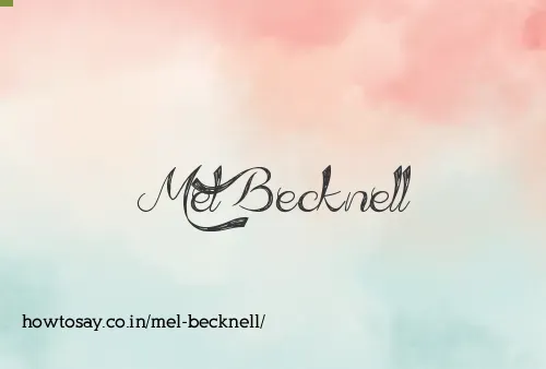 Mel Becknell
