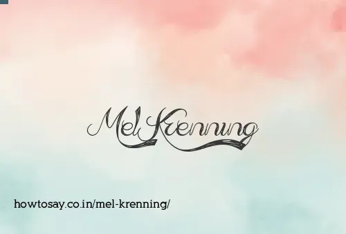 Mel Krenning