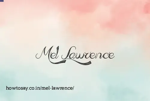 Mel Lawrence