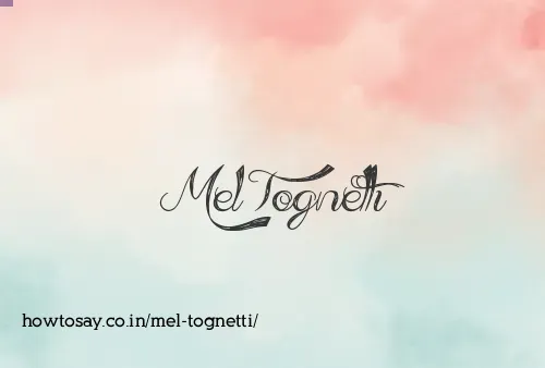 Mel Tognetti