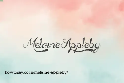 Melaine Appleby