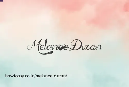 Melanee Duran