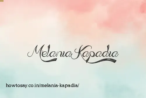 Melania Kapadia