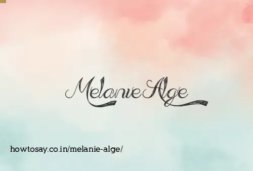Melanie Alge