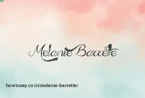 Melanie Barrette