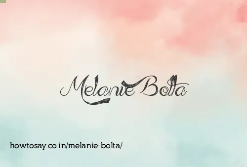 Melanie Bolta
