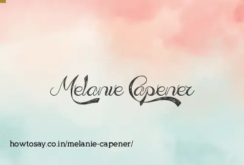 Melanie Capener