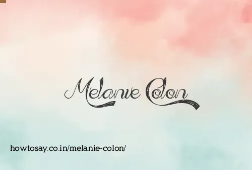 Melanie Colon