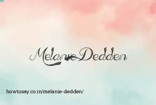 Melanie Dedden