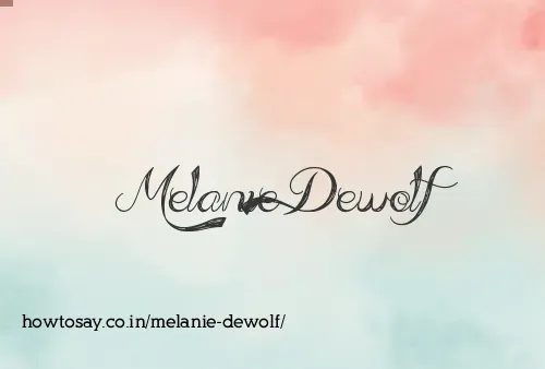 Melanie Dewolf