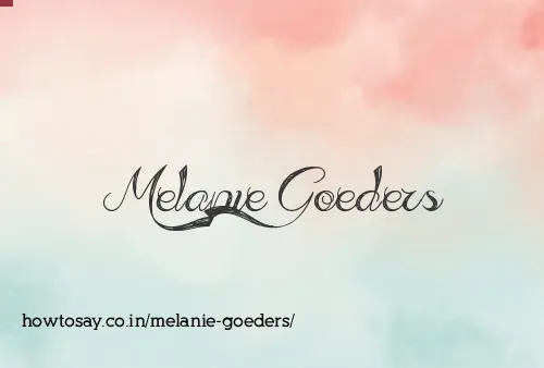 Melanie Goeders