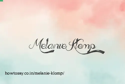 Melanie Klomp