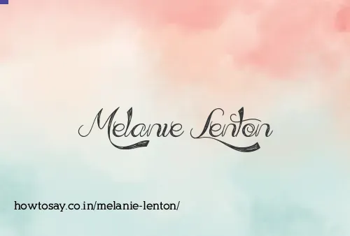 Melanie Lenton