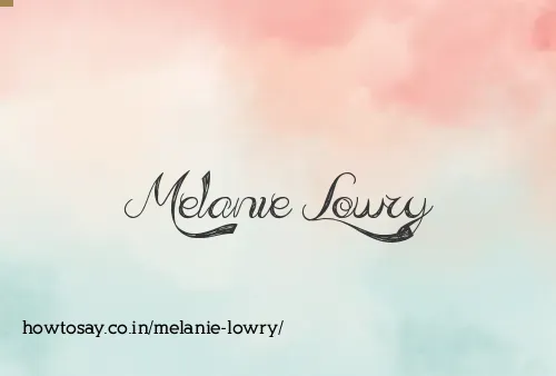 Melanie Lowry