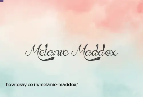 Melanie Maddox