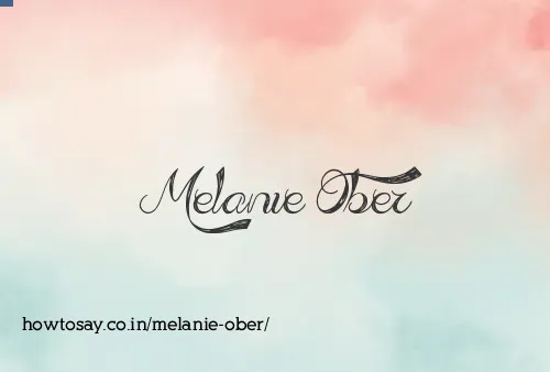 Melanie Ober