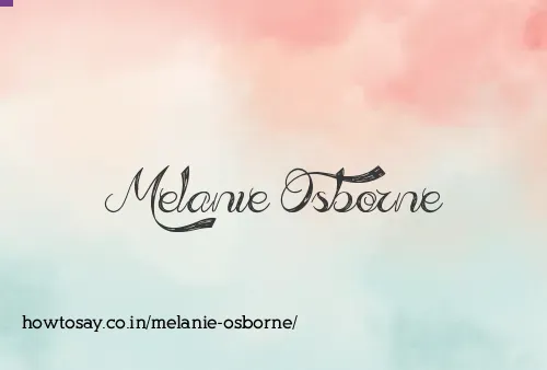Melanie Osborne