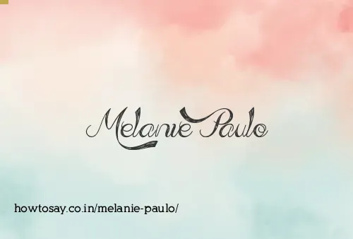 Melanie Paulo