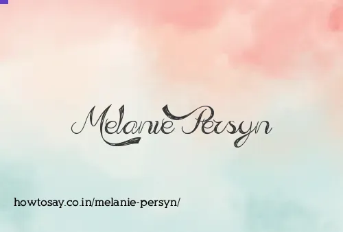 Melanie Persyn