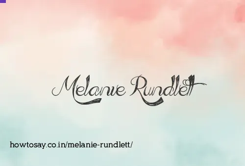 Melanie Rundlett