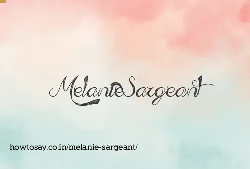 Melanie Sargeant
