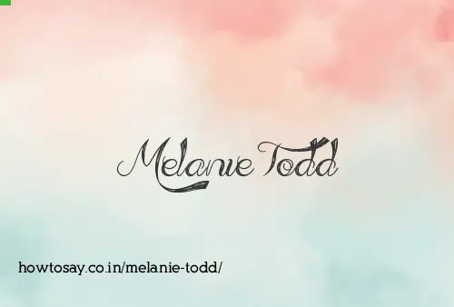 Melanie Todd