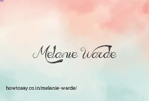 Melanie Warde