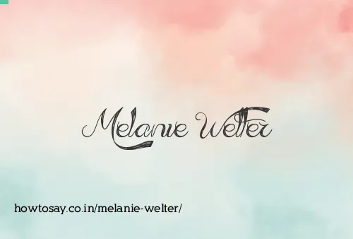 Melanie Welter