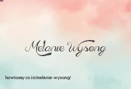 Melanie Wysong