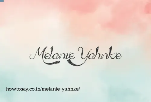 Melanie Yahnke