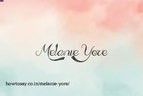 Melanie Yore